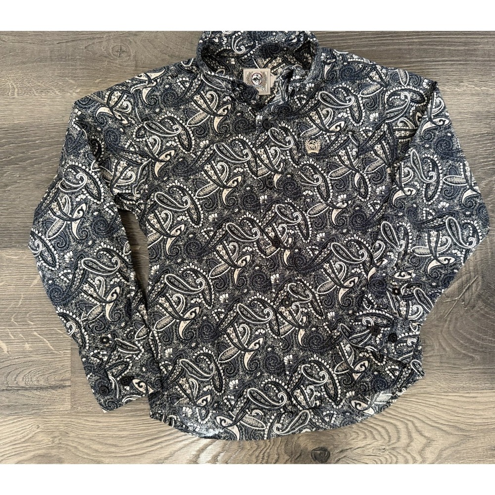 Boys Cinch Long Sleeve Button Up Western Shirt Size 4T